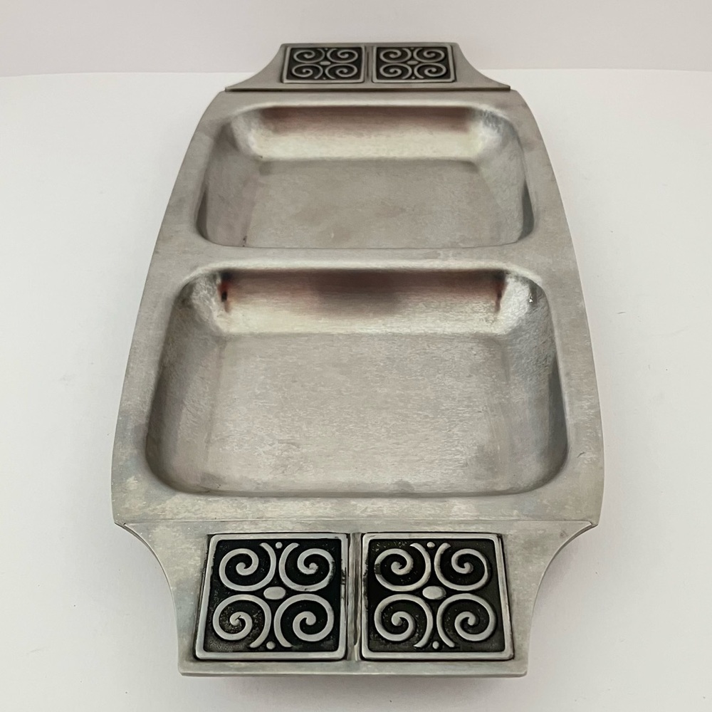 Rogers Insilco Vintage Stainless Steel Divided Serving Dish MCM - Picture 11 of 11